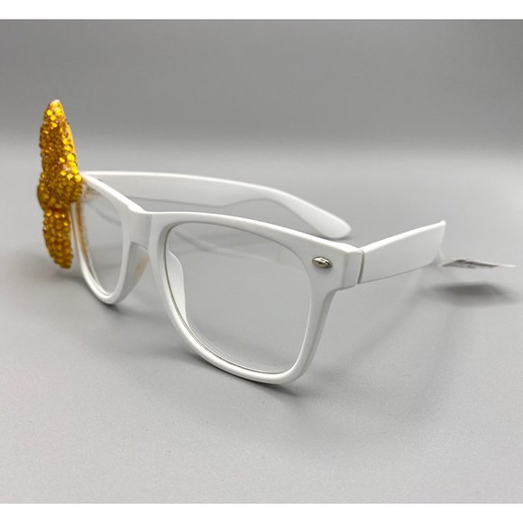 Girls' Fashion Glasses with Gold Bow - Picture 3 of 5